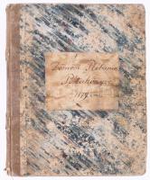 1879-1902 A Dömösi R. k. plébánia postakönyve. Kb 80 oldal