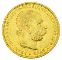 Ausztria 1893. 20K Au "Ferenc József" (6,79g/0.900) T:AU,XF Austria 1893. 20 Corona Au "Franz Joseph I" (6,79g/0.900) C:AU,XF Krause KM#2806
