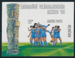 1986 Labdarúgó VB (V.) - Mexikó vágott blokk (4.000)