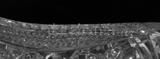 Ólomkristály váza, minimális kopással, m: 23,5 cm