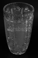 Ólomkristály váza, hibátlan, m: 25 cm