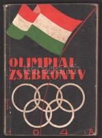 Magyar olimpiai zsebkönyv 1948. [Bp., 1948], Testkultúra, 287+[1] p. A borító Byssz Róbert munkája. Kiadói papírkötés, kissé viseltes, foltos borítóval.