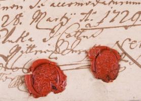 ca 1700-1800 Antikvárius készlet maradvány, kb 50 db kézirat, levél, nyugta, feljegyzés, rajz, szerz...