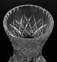 Cseh kristály váza, hibátlan 20 cm