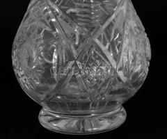 Cseh kristály váza, hibátlan 20 cm