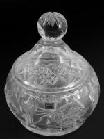 Kristály nagy bonmbonniere, hibátlan m: 22 cm, d: 16 cm