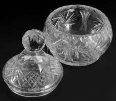 Kristály nagy bonmbonniere, hibátlan m: 22 cm, d: 16 cm