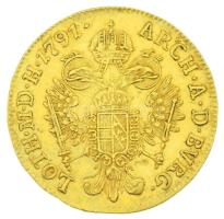 1791G Dukát Au "II. Lipót" Nagybánya (3,5g/0.986) T:XF
Hungary 1791G Ducat Au "Leopo...