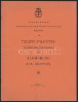 1912 Magyar Keleti Tengerhajózási Rt. Budapest. Üzleti jelentés, üzleteredmény-számla és zármérleg az 1911. üzletévről. Bp., 1912, Műszaki Irodalmi és Nyomdai Rt., [16] p. Kiadói tűzött papírkötés.