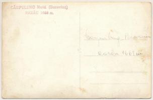 Campulung Moldovenesc, Moldvahosszúmező, Kimpulung (Bukovina, Bucovina, Bukowina); látkép a Rarau-he...