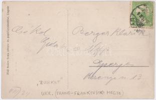 Kárpátok, Karpaten, Carpathian mountains; Burkut. Balázs Soma kiadása / fountain (EK)