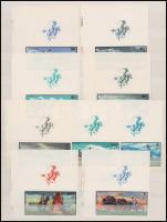 1968 Hortobágy luxus minőségű vágott sor bal felső szelvénnyel, nagyon ritka!! (120.000)