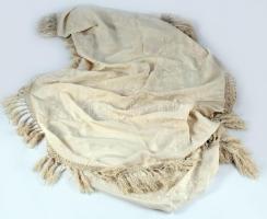 Kalocsai fehérhímzéses terítő. 1860-1900 között, cca 170x55 cm. Ritka!