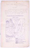 1912 Geológiai kirándulás Budaújlakra és a Mátyáshegyre 8p. 3 db rajzolt térképpel hajtásnyommal, stencilezett