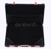 Szabadkőműves névjegykártyatartó, kopással, 6,5x10 cm