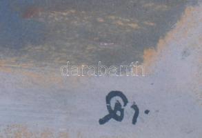 Olvashatatlan jelzéssel: Hegedű. Vegyes technika, papír, üvegezett fakeretben, 28,5×41 cm