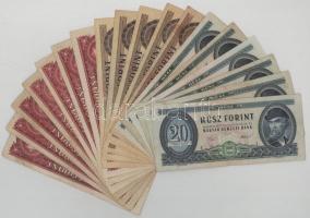 1975. 20Ft (4x) + 1975. 50Ft + 1980. 20Ft (2x) + 1983. 50Ft + 1984. 100Ft (4x) + 1986. 50Ft (3x) + 1989. 100Ft (2x) + 1992. 100Ft T:F,VG