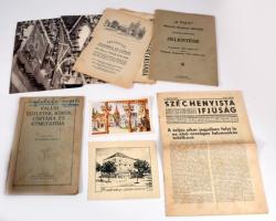 cca 1920-1953 Falukutató anyag: Falusi egyletek, körök címtára és útmutatója (1923); ,,A Falu" Országos Földmíves Szövetség harmadik közgyűlési jelentése (1926); meghívók, fotók, stb.
