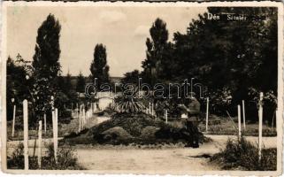 1943 Dés, Dej; Sétatér, magyar katona / promenade, soldier (Rb)
