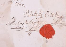 ca 1750 A Miskey és Palatzky családdal kapcsolatos 6 db okmány, levél