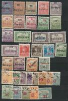 Baranya I-II 1919 36 db bélyeg, Bodor vizsgálójellel