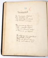Zalay Lajos országos kir. telekkönyvi betétszerkesztő megbírált költeményei. November 10. 1899. Auto...