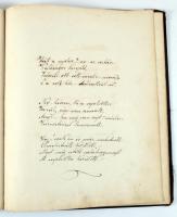 Zalay Lajos országos kir. telekkönyvi betétszerkesztő megbírált költeményei. November 10. 1899. Auto...