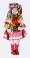 Népi ruhás baba, m: 19 cm