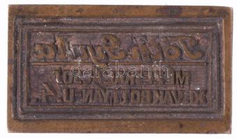 Tóth Gyula mézeskalács pecsétnyomó, 2,5x4,5 cm