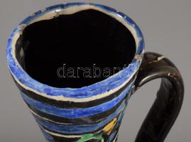 Bokály. Erdély, 19. sz., restaurált, sérüléssel, m: 23 cm