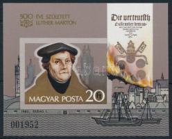 1983 Martin Luther vágott blokk (4.000)
