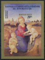 1983 Festmények (XIX.) - Raffaello vágott blokk (4.500)