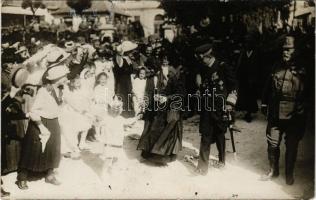 Postojna, Adelsberg; Charles I of Austria and Queen Zita in Postojna during their journey to the Isonzofront, Istria, Carinthia and Vorarlberg (1 - June 6, 1917). photo (fl)