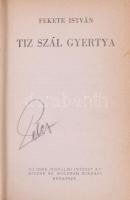 Fekete István 3 db első kiadású könyve: Zsellérek. Bp., [1939], Kir. M. Egyetemi Nyomda, 334+[2] p. ...