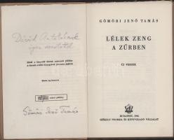 Gömöri Jenő Tamás: Lélek zeng a zűrben. Új versek. DEDIKÁLT! 17. számozott példány. Bp., 1944, Széke...