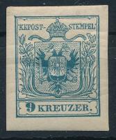 1850 9kr újnyomat (ráncok / creases)