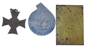 Vegyes 3db-os kitüntetés, emlékérem tétel: 1913. "Mozgósítási Kereszt / 1912-1913-as Emlékkeres...