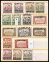 Nyugat-Magyarország III. 1919 16 db bélyeg, Bodor vizsgálójellel