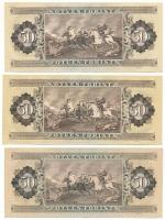 1975. 50Ft "D 006" + 1983. 50Ft "D 003" + 1989. 50Ft "D 004" T:XF-F sz...