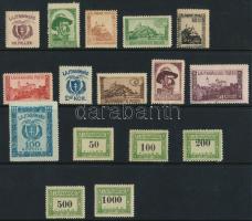 Nyugat-Magyarország VII 1919 16 db bélyeg, Bodor vizsgálójellel