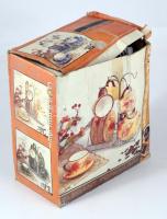 Bontatlan konyhai kávézó szett, állvánnyal, kerámia