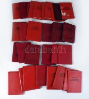 33 db vegyes MSZMP és MDP tagsági könyv