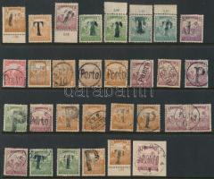 30 db szükségportó bélyeg stecklapon