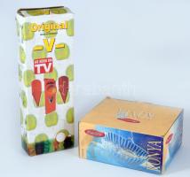 Bontatlan konyhai eszközök: reszelő és kínáló tál.