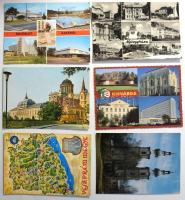 4-5.000 db modern magyar városképes lap, rendkívül érdekes anyag banános kartonban