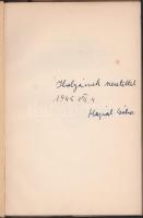 Hajnal Gábor: Nem istenekkel önmagaddal. DEDIKÁLT! Bp., 1939. Kiadói papírkötés, kopottas állapotban