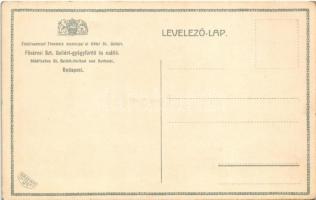 Budapest XI. Szent Gellért gyógyfürdő és szálló, télikert, belső. Grafikai Intézet R.T