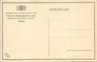 Budapest XI. Szent Gellért gyógyfürdő és szálló, nagy fürdőcsarnok, belső. Grafikai Intézet R.T