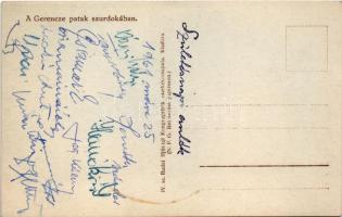 Bakony, Cserkészek a Gerence-patak szurdokában. IV. sz. Budai Ifjúsági Kongregátiók cserkészcsapata ...