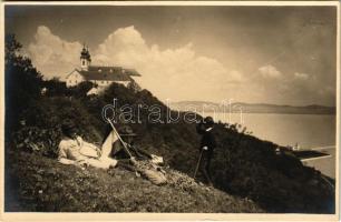 Tihany, apátság, cserkészek / Hungarian scouts. photo